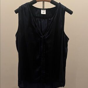 CAbi Dark Blue Sleeveless Blouse